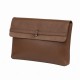 Brown Leather Clutch Suede for Women