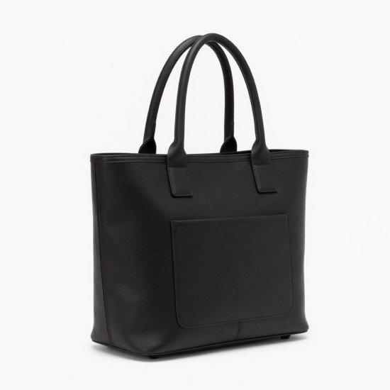Faux Leather Tote Bag for Women