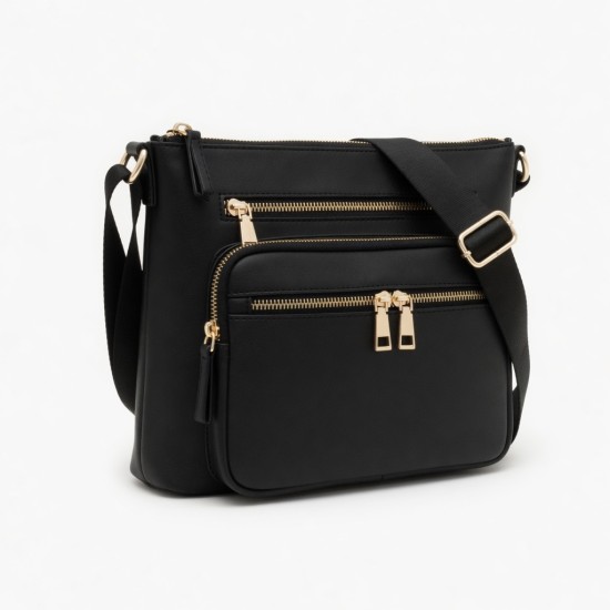 Crossbody Bag Zipped Multi Gold Zip for Women