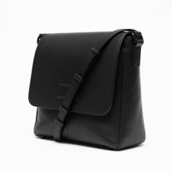 Black Leather Shoulder Bag Multi for Women