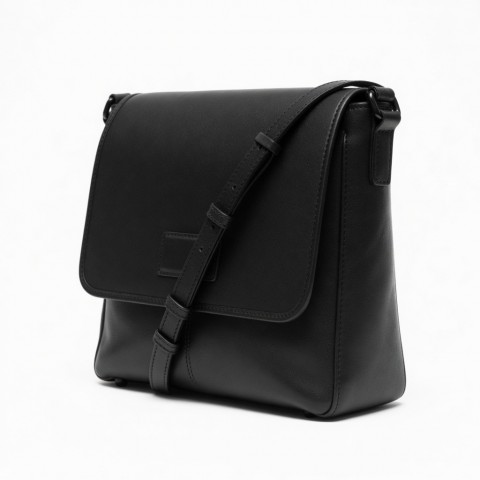 Black Leather Shoulder Bag Multi for Women