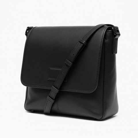 Black Leather Shoulder Bag Multi for Women