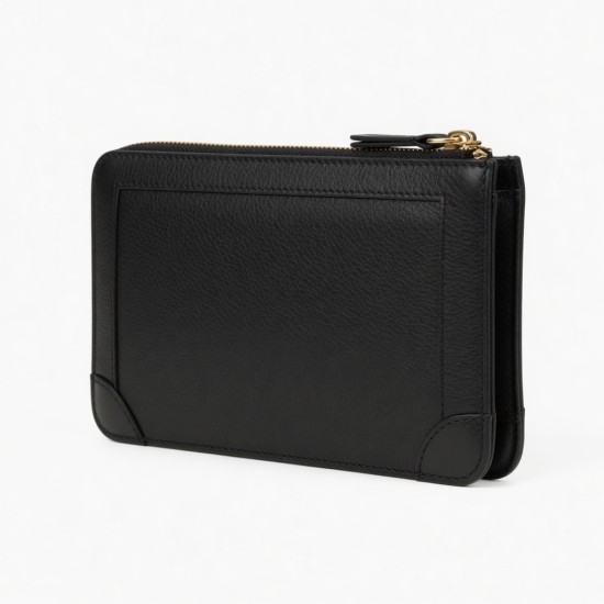 Leather Clutch Zipped Wallet for Women