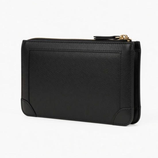 Leather Clutch Zipped Wallet for Women