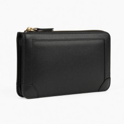 Leather Clutch Zipped Wallet for Women