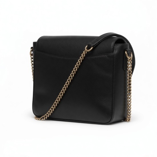 Leather Crossbody Bag Chain Strap for Women
