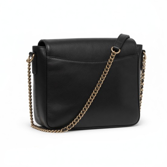 Leather Crossbody Bag Chain Strap for Women