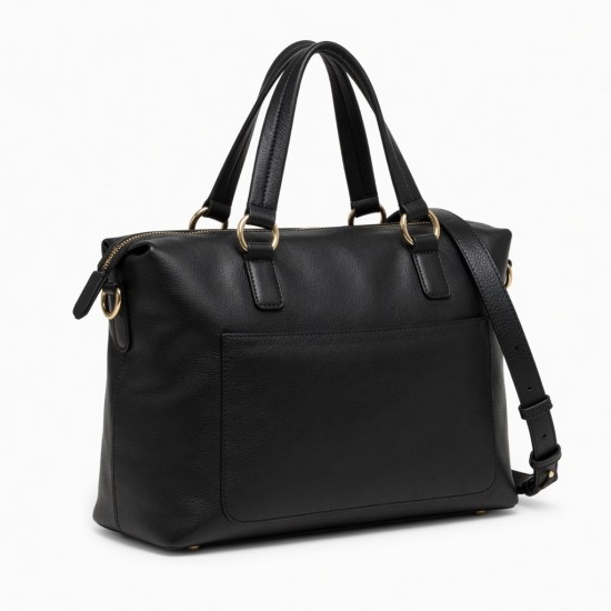 Black Handbag Initial Work for Women