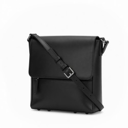 Black Leather Crossbody Bag Shoulder for Women
