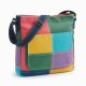 Multicolor Canvas Shoulder Bag Printed Capacity for Women