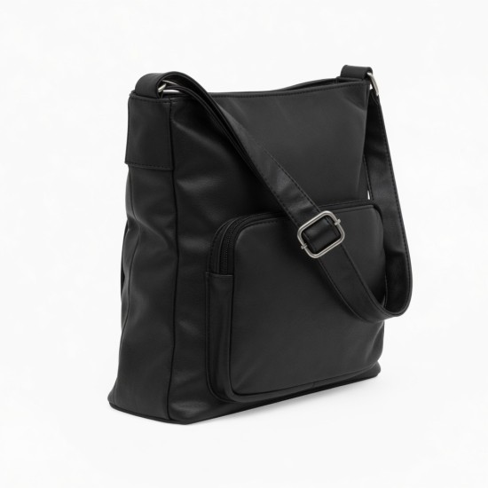 Faux Leather Shoulder Bag Pockets for Women