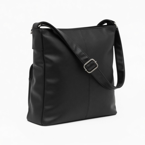 Faux Leather Shoulder Bag Pockets for Women
