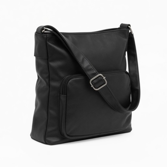 Faux Leather Shoulder Bag Pockets for Women