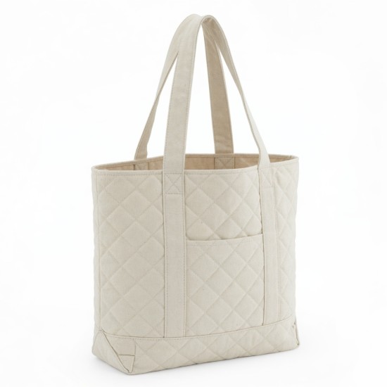 Canvas Tote Bag Quilted for Women