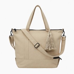 Tote Bag Tassel Zipped Crossbody for Women