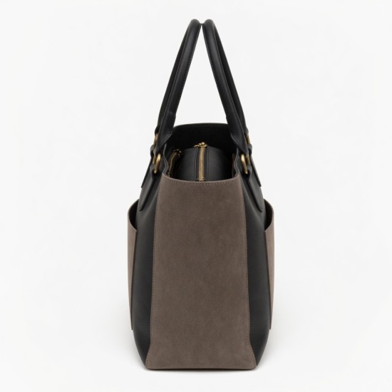 Leather Tote Bag Suede for Women