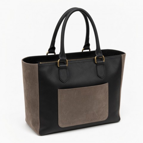 Leather Tote Bag Suede for Women