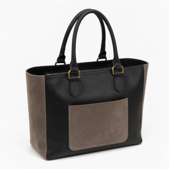 Leather Tote Bag Suede for Women