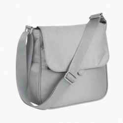 Crossbody Bag Triple Silver Polyester for Women