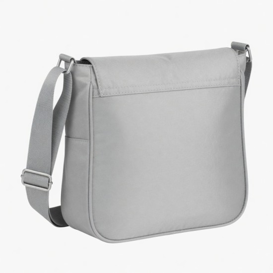 Crossbody Bag Triple Silver Polyester for Women