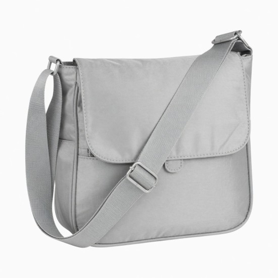 Crossbody Bag Triple Silver Polyester for Women