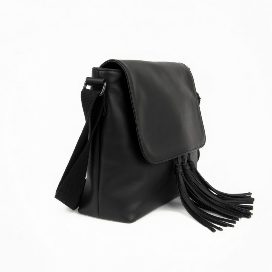 Faux Leather Crossbody Bag Tassel for Women