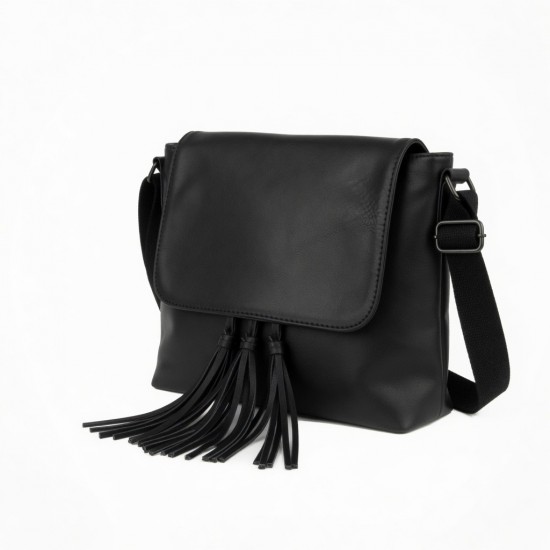 Faux Leather Crossbody Bag Tassel for Women