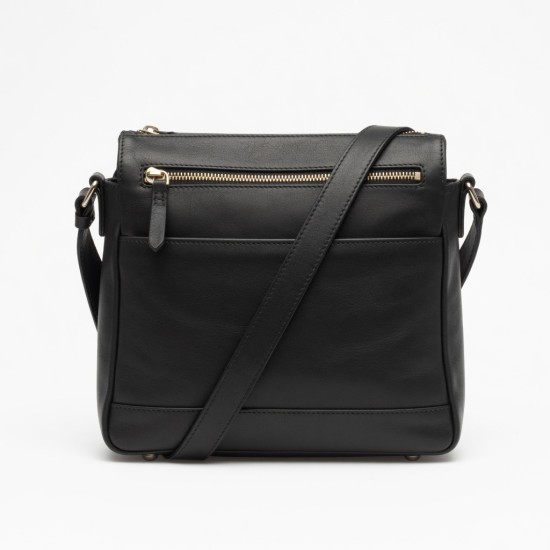 Leather Crossbody Bag Zipped for Women