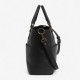 Black Leather Tote Bag Laptop for Women