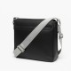 Leather Crossbody Bag Silver Nylon for Women