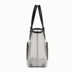 Faux Leather Tote Bag Transparent for Women