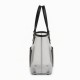 Faux Leather Tote Bag Transparent for Women